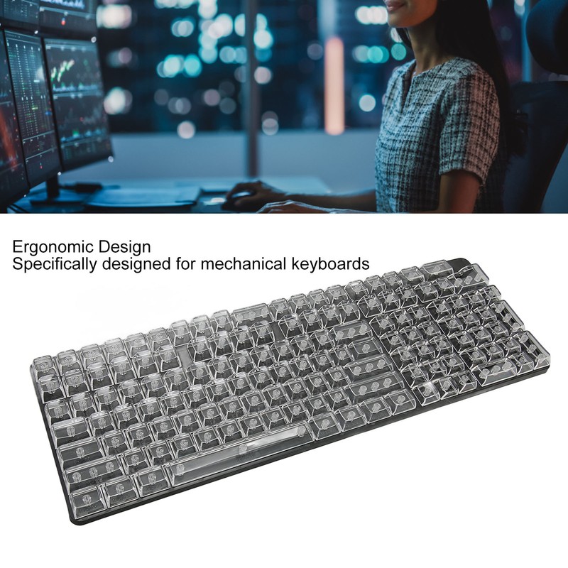 Keycap Set 132 Keys High Transparent PC CBSA Heigh Matte