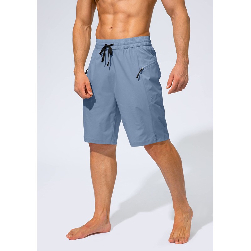 Traje de baño para hombre, de secado rápido, con bolsillos