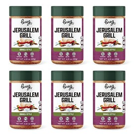 Pereg Jerusalem Spice Seasoning (4.25 Oz x 6 Pack) - Israeli Savory Spice Mix with Cumin, Coriander, Allspice, Garlic & Paprika – Grilling – BBQ Spice Rub - Non-GMO & 100% Natural