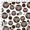 GRAPHICS & MORE White African Elephant Tribal Gift Wrap Wrapping
