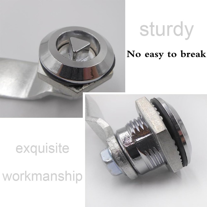 KREDHONG 2 Pcs Gas Meter Lock Cam Lock Stainless Steel