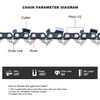 V-MODEST 3 Pack 24 inch Pro Chainsaw Chain 84 Drive