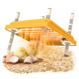 BlyeMichdi BlyeMichdi Brooder Heater for Chicks,10" x 10" Chick Brooder Heating Plate for 15 Chicks with Adjustable Height & Angle,Poultry Coop Heater Chicks Warmer,Brooder Heater Plate for Chicks Duckling,22W
