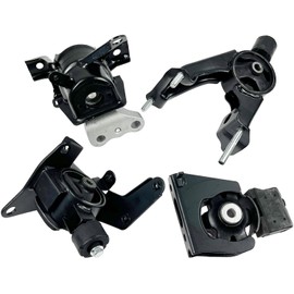 LLANNDER 4Pcs Engine Motor Mount Kit for 2009 2010 2011 2012 2013 Toyota Corolla/Matrix & 2009 2010 Pontiac Vibe (1.8L Auto Trans) - Replaces A62015, A62023, A62027, A62039 Transmission Mount Kit
