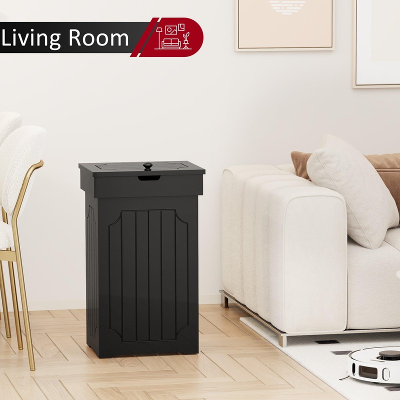 Function Home Trash Can Cabinet, 13 Gallon Kitchen Garbage Can,