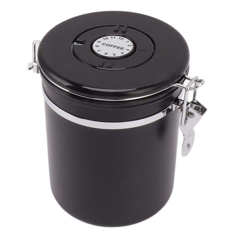 Coffee Bean Storage Container 304 Stainless Steel Exhaust Valve Coffee