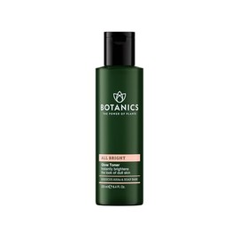 Botanics Glow Toner for Face - Enriched with Hibiscus AHA Exfoliant & Soap Bark - Non-Drying - Vegan and Cruelty-Free Face Toner for Women & Men (8.4 Fl Oz)