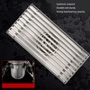 304 Stainless Steel Linear Shower Drain Thickened Lengthened 8 Inch