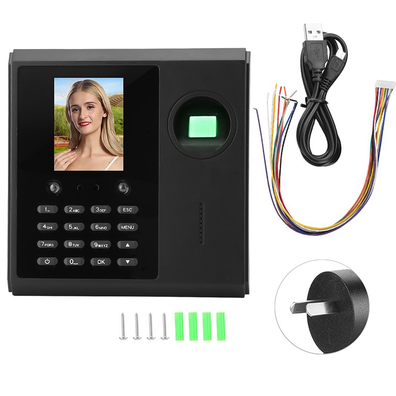 2.5in Face Fingerprint Time Attendance Access Control Machine w/ Network
