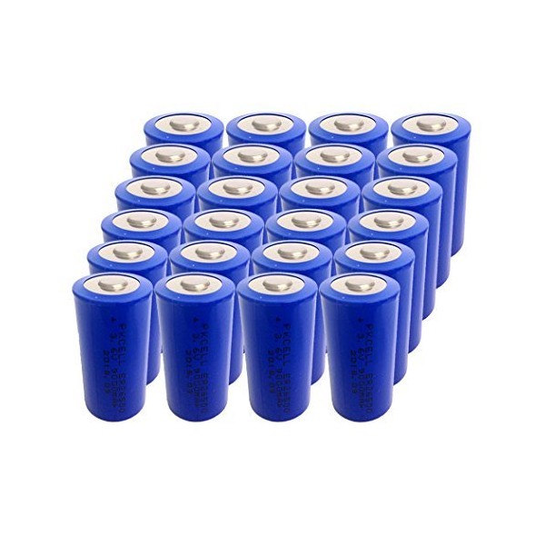ER 26500 9000mAh 3.6V C Size Lithium Thionyl Chloride Battery with Button Top (24pc)