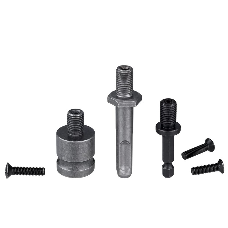 Mesee 3 Pieces Drill Chuck Adapter Connecting Rods 3/8-24UNF Thread