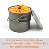 TOAKS Titanium Large Collapsible Wood Burning Stove – Ultralight, Compact