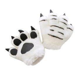 1 Pcs Animal Palm Mitten Cosplay Costume Simulation Animal Palm Toy Headband Gloves Hand Puppet Fingerless Girl Animal Hand
