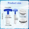 2 Pack 1.5" Threaded Pool Plugs with T-Wrench, Pool Jet