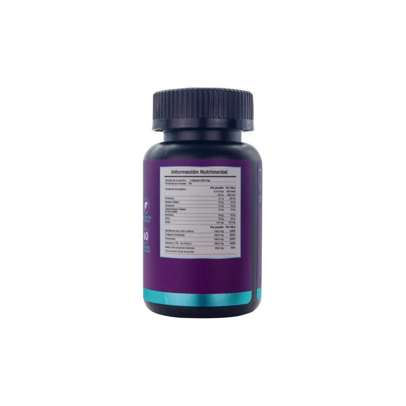 Envío Suplemento A4h Resveratrol Nadh Antioxidante 60 Caps