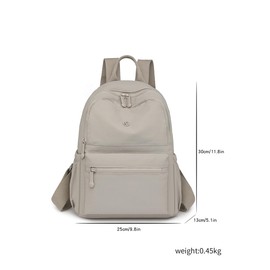 YUESITE Women's Waterproof Nylon Backpack Casual Daypack Women Elegant Shoulder Bag City Backpack Travel Backpack for Travel School Work, Light green