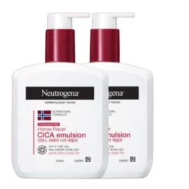뉴트로지나 [고보습 바디로션] 뉴트로지나 인텐스 리페어 시카에멀젼 향료무첨가, 310ml, 2개