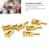 6 Pcs Electric Guitar Bridge Saddle Standard Zinc Alloy Guitar