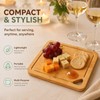 Square Bamboo Cutting Board with Juice Groove, Meat & Vegetable
