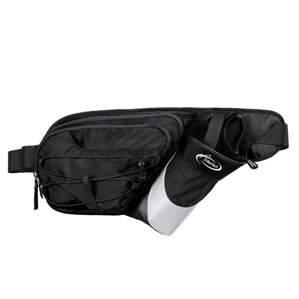 AiRunTech Fanny Pack with Bottle Holder - Large Belt Bag