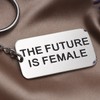 LParkin The Future is Female Stainless Steel Keyring Feminist Gift