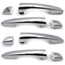 Otois 8Pcs Front Rear Left Right Exterior Chrome Door Handle Set for Hyundai Elantra 2017 2020