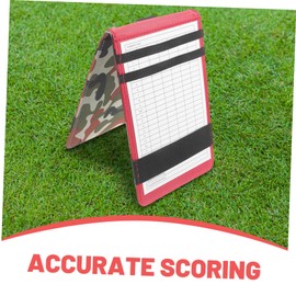 CORHAD Golf Scorecard Holder Portable Pu Golfing Record Book Pattern Scorecards Cover for Tracking Camouflage