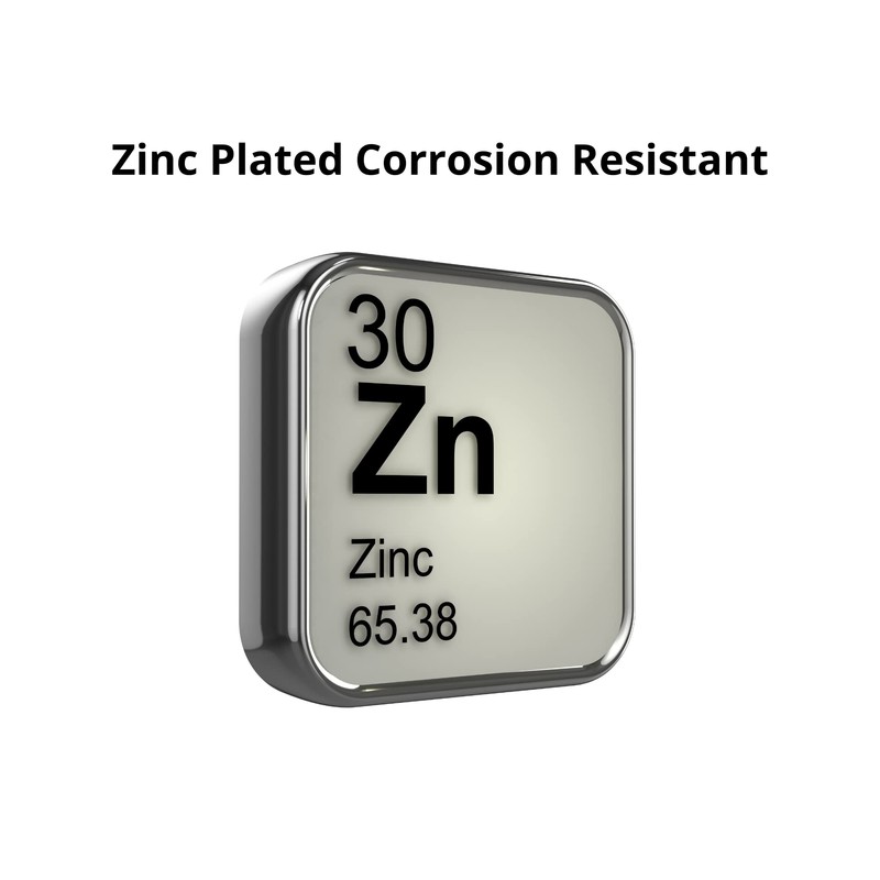 100 Qty #8-32 UNC Rivet Nuts - Zinc Plated Carbon