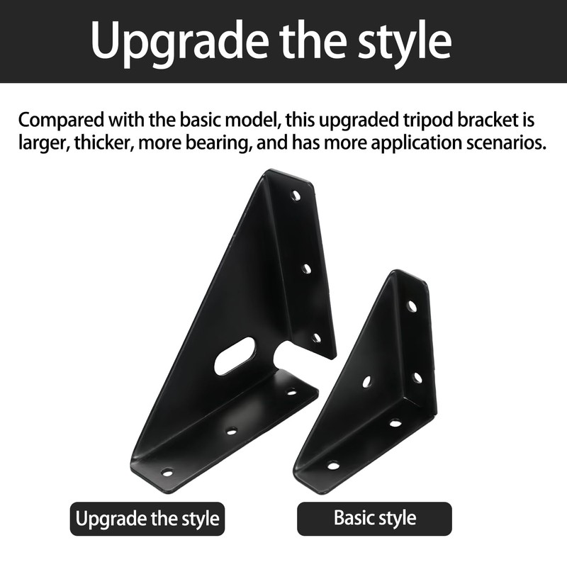 4 Pcs Heavy Duty Gusset Joints, Trapezi Corner Code, Bracket