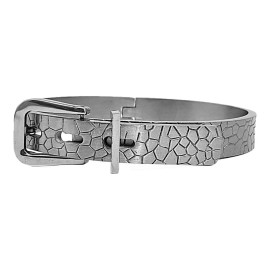 PLA Pulsera Brazalete Cinturon Acero Inoxidable Unisex Elegante