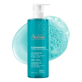 Avène Cleanance Gel Limpiador Piel Grasa Día Noche 400ml