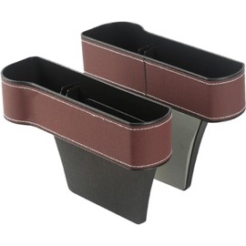 Organizador Tapahuecos de Asiento con Portavasos y Organizador de Consola Relleno Para Hueco Del Asiento para Teléfono Móvil Gafas de Sol Coche Camión Viajes y Rutas