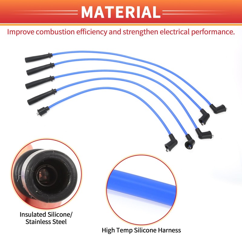 QUARKZMAN Ignition Cable Set for Suzuki 413 1986-1990 No. 3370060A20