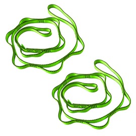 CAPARK 53 Inches Nylon Daisy Chains Rope Climbing Lanyard Straps Looped Strong Slings 23 kN Aerial Yoga Webbing