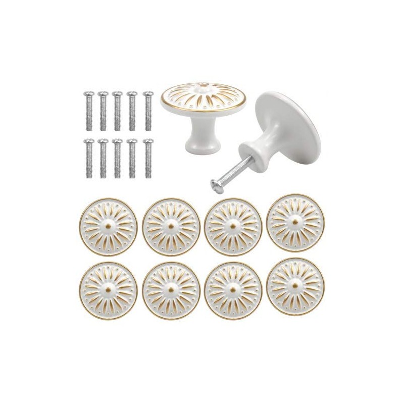 AvoDovA 10PCS Kitchen Cabinet Knobs Drawer Pulls Ideal Door Knobs