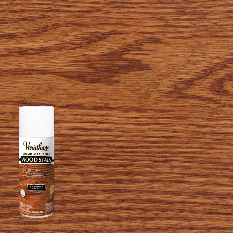 Varathane Premium Fast Dry Wood Stain Spray, 10.25 oz, American
