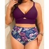 Daci Plus Size Two Piece Swimsuits - Women High Waisted