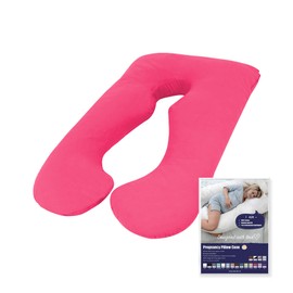Woolcomfort Australian Made Pregnancy/Maternity/Nursing Pillow Pillowcase (Hot Pink Pillowcase ONLY)