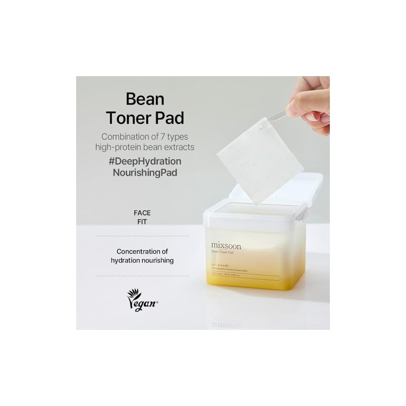Bean Toner Pad by Mixsoon for Unisex - 70 Pc