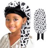 Lolalet Children's Silk Sleep Cap, Soft Elastic Bonnet for Curly