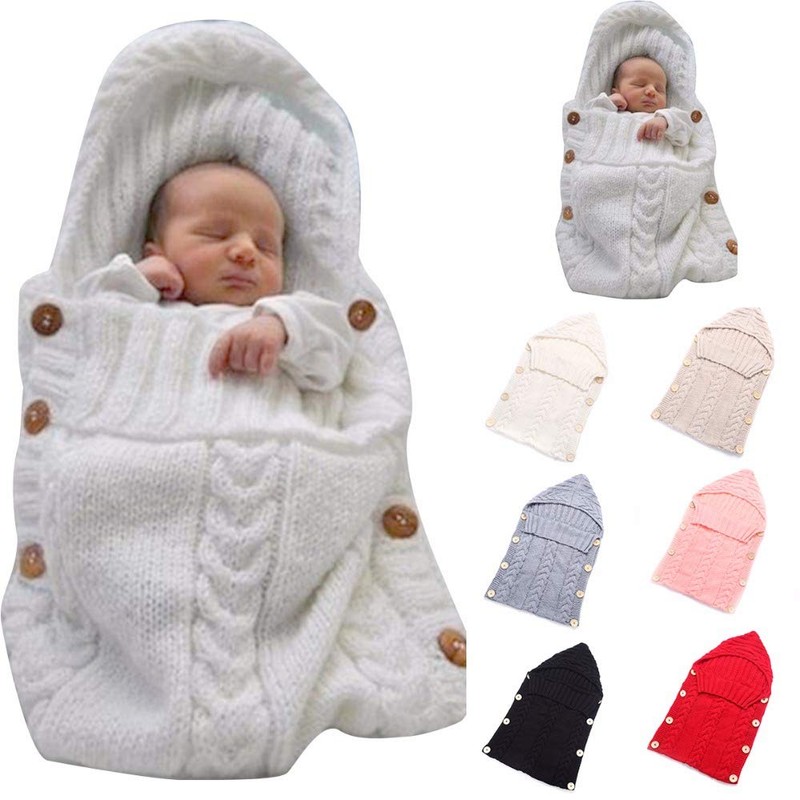Symphony Wire Newborn Baby Wrap Swaddle Blanket, Kids Wool Knit