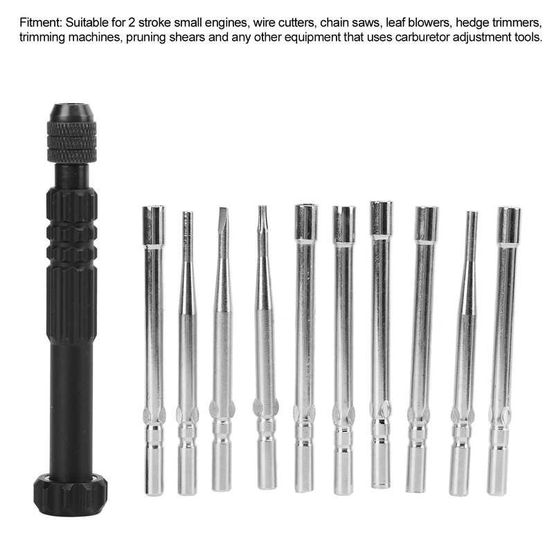 11pcs Carburetor Adjustment Tool Carb Screwdriver Kit for Wire Cutter