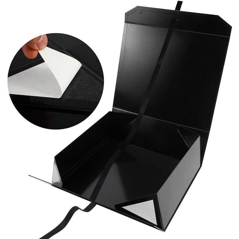4 Piezas 20x18x8CM Plegable Magnética Caja de Regalo con Cinta
