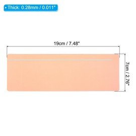 PATIKIL Guided Reading Strips, 20pcs Tracking Highlight Colored Overlay Bookmark Reduce Visual Stress Teaching Supplies with Line for Classroom, Light Orange