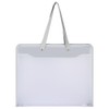 Shulaner Plastic Art Portfolio Folder with Zipper and Handle Large