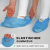 ARNOMED Shoe Covers Disposable Strong Blue CPE Overshoes, Rain Cover