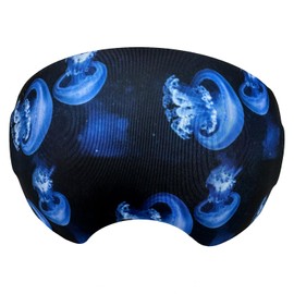 KOSTOO Ski Snowboard Goggle Cover, Microfiber Ski Goggle Protector, Snow Sports Cover Sleeve Lens Scratch Dust Protection, Great Gifts for Ski Lovers (Jellyfish)