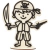 Decoration Figure, pirate, H: 17 cm, 1pc
