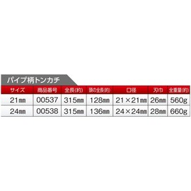 Soil Cow Pipe Pattern Rock Hammer 21 mm