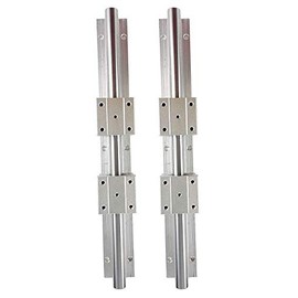Linear Rail Bearing Slide Kit, Linear Rail CNC Parts 2pcs SBR16 16mm, 800mm Linear Rail with 4pcs SBR16UU Slide Block